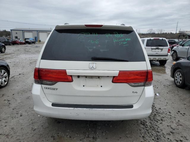 5FNRL38629B406370 - 2009 HONDA ODYSSEY EXL WHITE photo 6