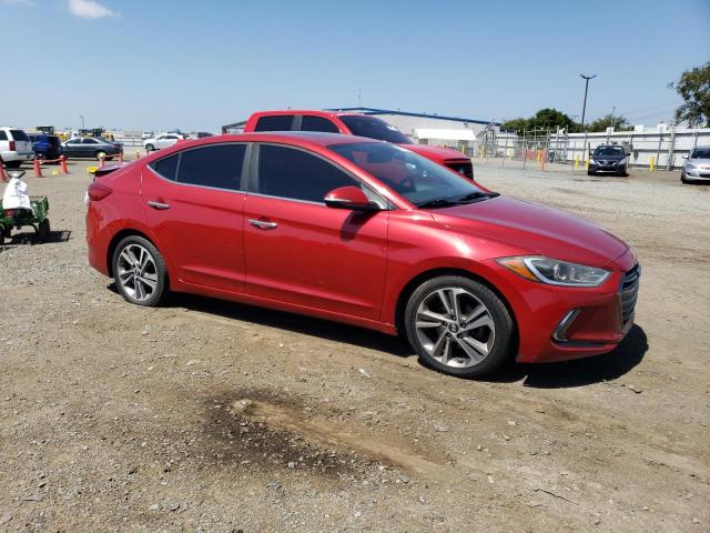 5NPD84LF6HH075656 - 2017 HYUNDAI ELANTRA SE RED photo 4