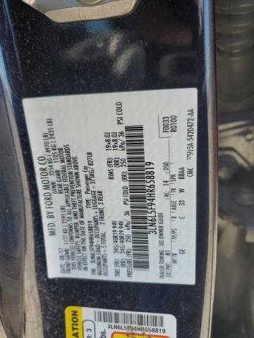3LN6L5F94HR658819 - 2017 LINCOLN MKZ RESERVE Mavi foto 12