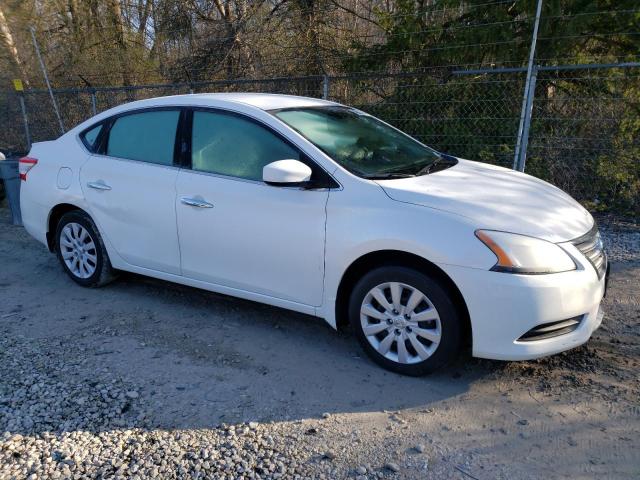 3N1AB7AP4DL753741 - 2013 NISSAN SENTRA S WHITE photo 4