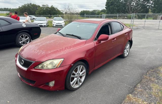 JTHCK262762007289 - 2006 LEXUS IS 250 RED photo 2