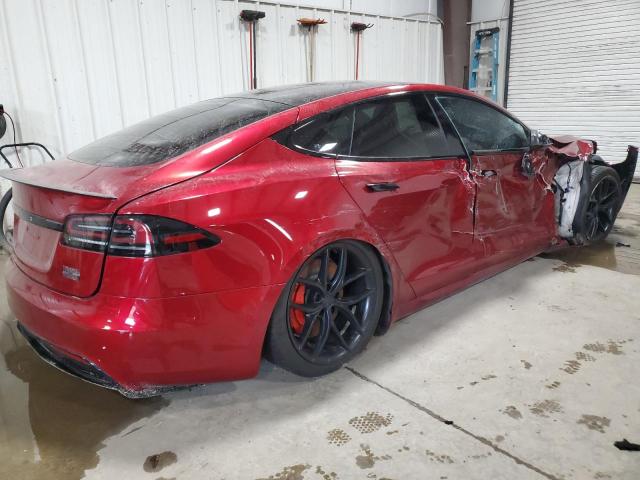 5YJSA1E66RF538449 - 2024 TESLA MODEL S RED photo 3