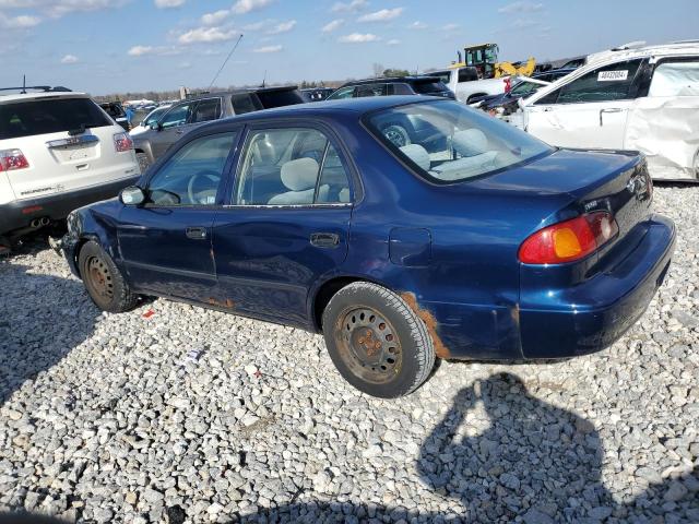 2T1BR12E41C440243 - 2001 TOYOTA COROLLA CE BLUE photo 2