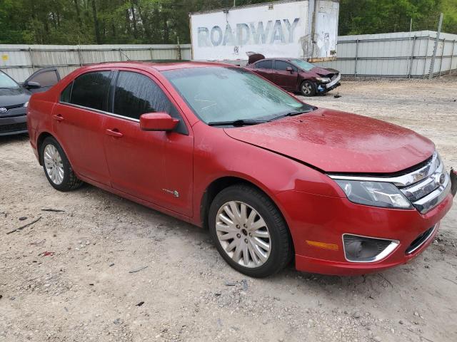 3FADP0L35CR360197 - 2012 FORD FUSION HYBRID RED photo 4