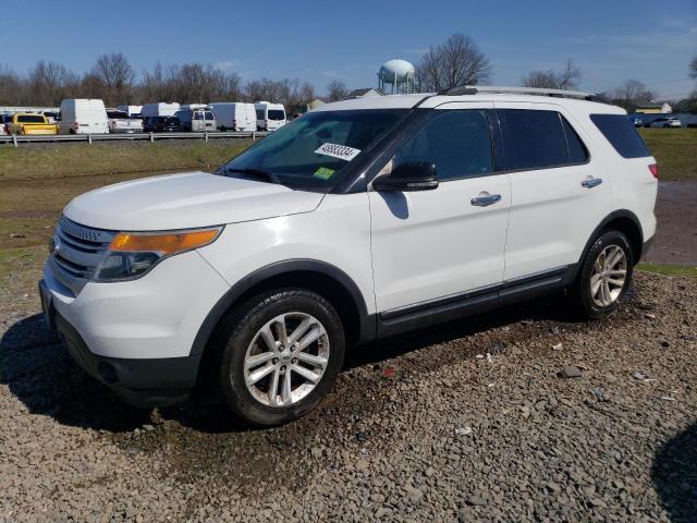 1FM5K8D89EGC33254 - 2014 FORD EXPLORER XLT WHITE photo 1