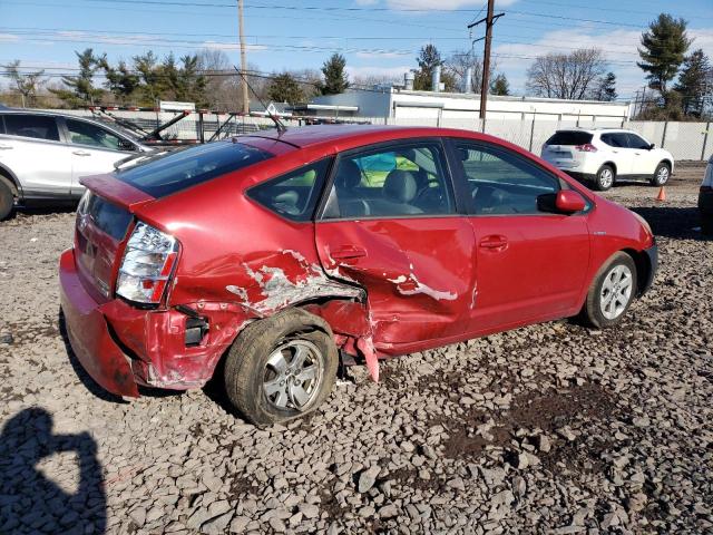 JTDKB20U693464942 - 2009 TOYOTA PRIUS RED photo 3