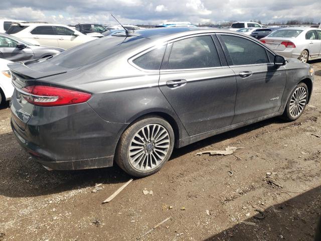 3FA6P0RU4JR120452 - 2018 FORD FUSION TITANIUM/PLATINUM HEV GRAY photo 3