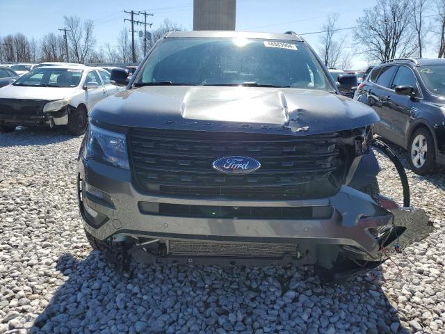 1FM5K8GT8HGD23662 - 2017 FORD EXPLORER SPORT GRAY photo 5