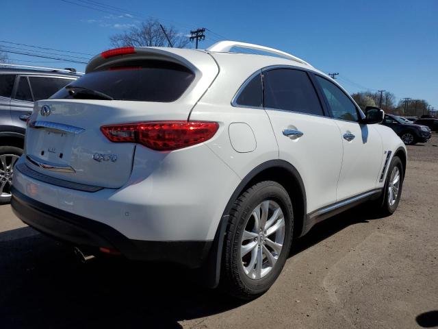 JN8CS1MW1EM412301 - 2014 INFINITI QX70 WHITE photo 3