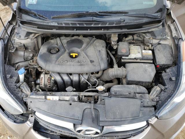 5NPDH4AE0DH382728 - 2013 HYUNDAI ELANTRA GLS GOLD photo 11