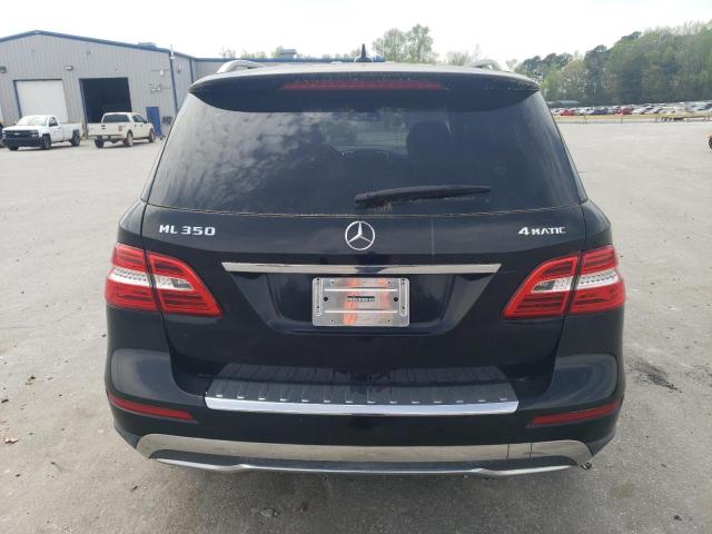 4JGDA5HB8CA077503 - 2012 MERCEDES-BENZ ML 350 4MATIC BLACK photo 6