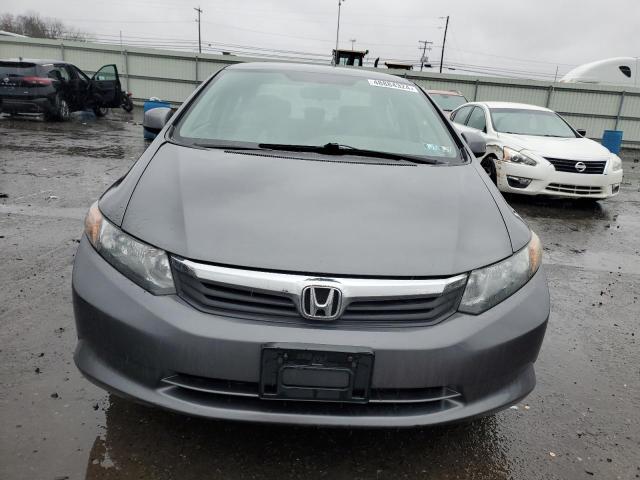 19XFB2F53CE314434 - 2012 HONDA CIVIC LX GRAY photo 5