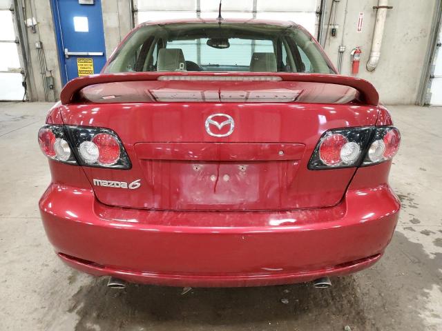 1YVHP80C875M46296 - 2007 MAZDA 6 I RED photo 6