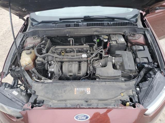 3FA6P0G77FR150839 - 2015 FORD FUSION S BURGUNDY photo 11