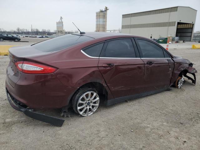 3FA6P0G77FR150839 - 2015 FORD FUSION S BURGUNDY photo 3