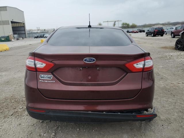 3FA6P0G77FR150839 - 2015 FORD FUSION S BURGUNDY photo 6