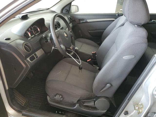 KL1TD56667B132020 - 2007 CHEVROLET AVEO BASE SILVER photo 7