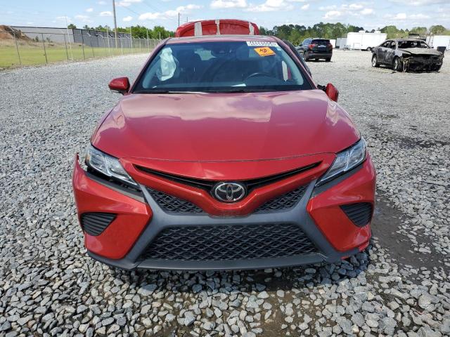 4T1B11HK6KU250772 - 2019 TOYOTA CAMRY L RED photo 5