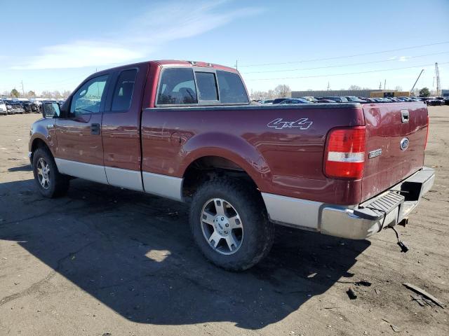 1FTPX14545NA53381 - 2005 FORD F150 BURGUNDY photo 2