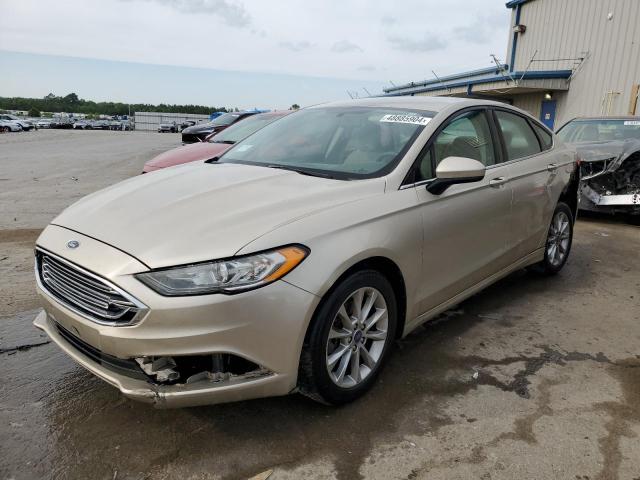 3FA6P0H71HR402750 - 2017 FORD FUSION SE BEIGE photo 1