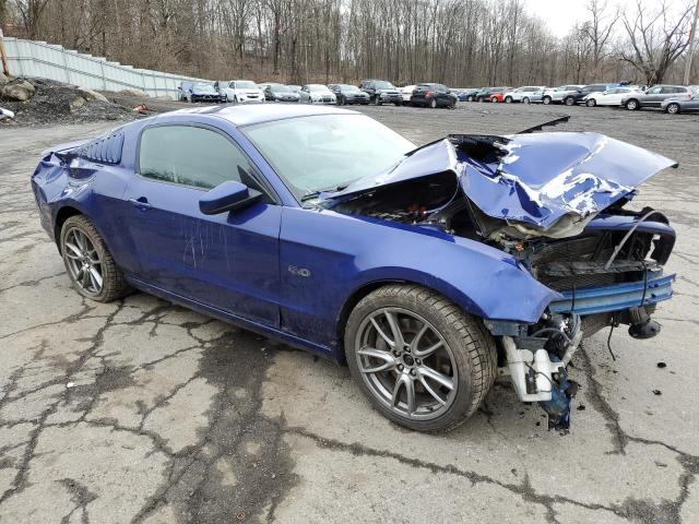 1ZVBP8CF5E5246262 - 2014 FORD MUSTANG GT BLUE photo 4