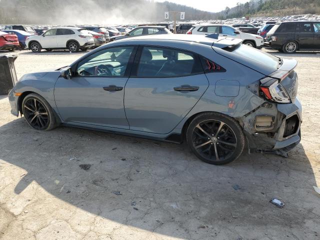 SHHFK7H95MU209207 - 2021 HONDA CIVIC SPORT TOURING GRAY photo 2