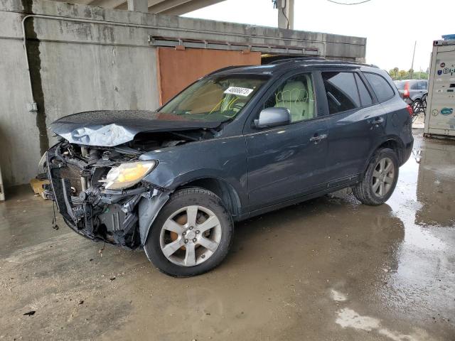 5NMSH73E77H017065 - 2007 HYUNDAI SANTA FE SE BLUE photo 1