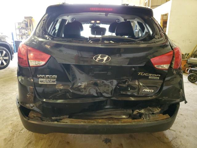 KM8JUCAC9CU382606 - 2012 HYUNDAI TUCSON GLS BLACK photo 6