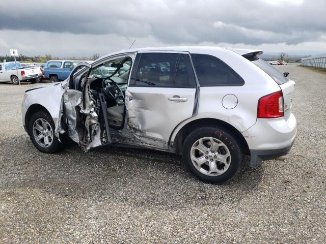 2FMDK3JC7BBB61304 - 2011 FORD EDGE SEL SILVER photo 2