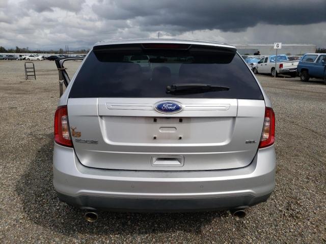 2FMDK3JC7BBB61304 - 2011 FORD EDGE SEL SILVER photo 6