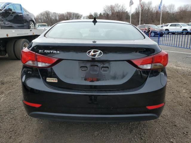 5NPDH4AE8EH488443 - 2014 HYUNDAI ELANTRA SE BLACK photo 6