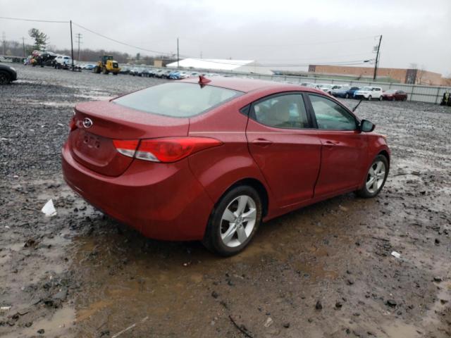 KMHDH4AE4DU672214 - 2013 HYUNDAI ELANTRA GLS RED photo 3