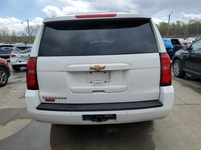 1GNSKJKC3FR261599 - 2015 CHEVROLET SUBURBAN K1500 LT WHITE photo 6