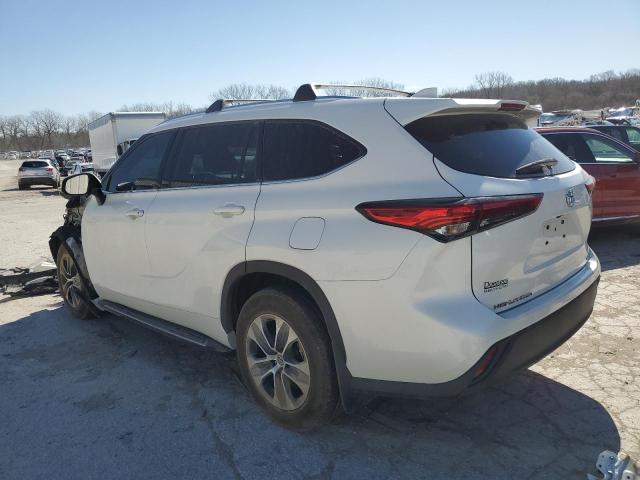 5TDGZRAHXLS503341 - 2020 TOYOTA HIGHLANDER XLE WHITE photo 2