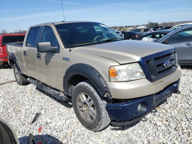 1FTRW14W28KE98812 - 2008 FORD F150 SUPERCREW CREAM photo 4