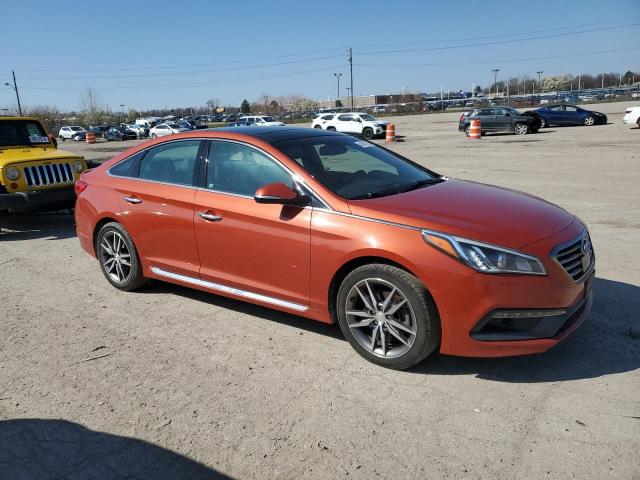 5NPE34AB4FH037813 - 2015 HYUNDAI SONATA SPORT ORANGE photo 4