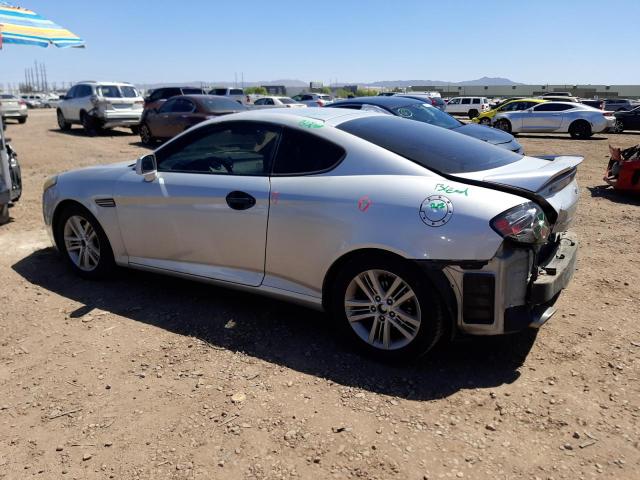 KMHHM66D68U293553 - 2008 HYUNDAI TIBURON GS SILVER photo 2