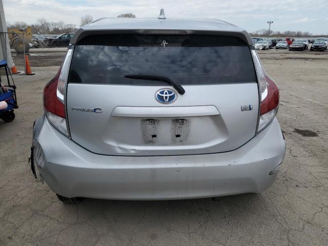 JTDKDTB32F1105454 - 2015 TOYOTA PRIUS C SILVER photo 6