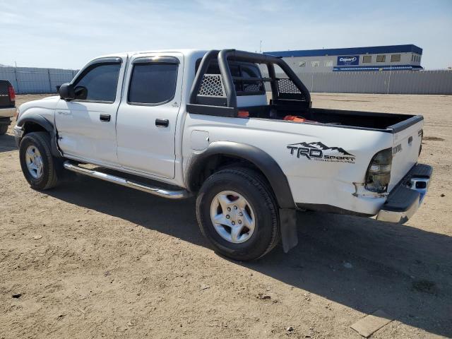 5TEGN92N24Z423696 - 2004 TOYOTA TACOMA DOUBLE CAB PRERUNNER WHITE photo 2