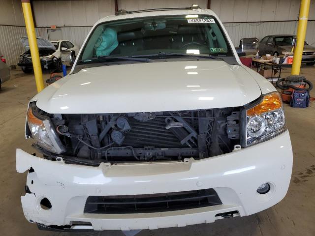 5N1AA0NE0FN613927 - 2015 NISSAN ARMADA PLATINUM WHITE photo 5