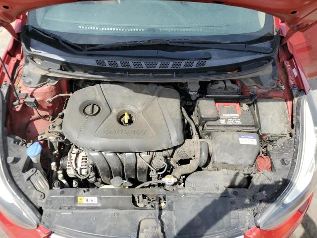 KMHDH4AE4GU531647 - 2016 HYUNDAI ELANTRA SE RED photo 11