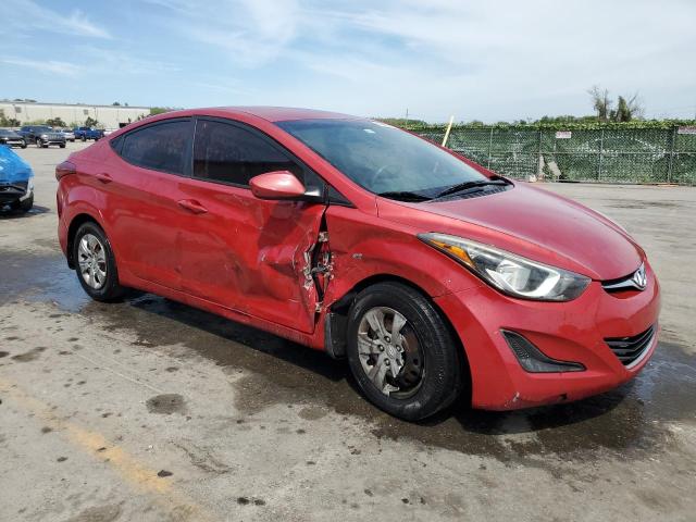 KMHDH4AE4GU531647 - 2016 HYUNDAI ELANTRA SE RED photo 4