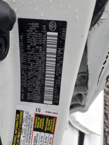 4T1C11AK8PU113709 - 2023 TOYOTA CAMRY LE WHITE photo 12