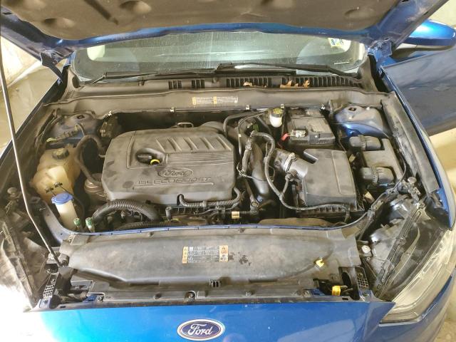 3FA6P0HDXHR197998 - 2017 FORD FUSION SE BLUE photo 11