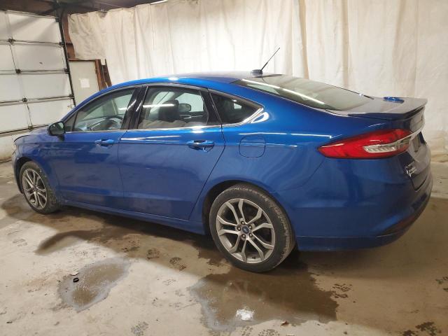 3FA6P0HDXHR197998 - 2017 FORD FUSION SE BLUE photo 2