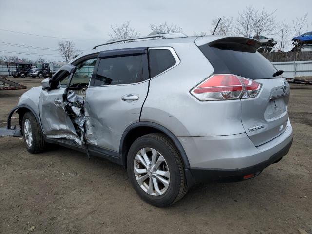 KNMAT2MTXFP558904 - 2015 NISSAN ROGUE S SILVER photo 2