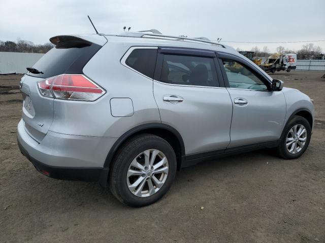 KNMAT2MTXFP558904 - 2015 NISSAN ROGUE S SILVER photo 3