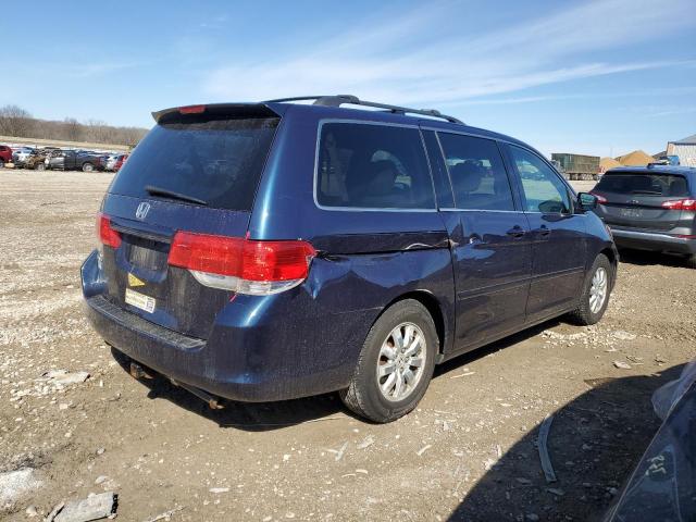 5FNRL384X9B402369 - 2009 HONDA ODYSSEY EX BLUE photo 3