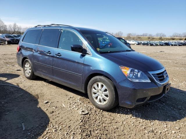 5FNRL384X9B402369 - 2009 HONDA ODYSSEY EX BLUE photo 4