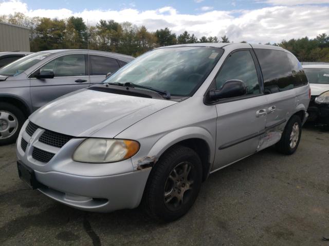 1D4GP45R84B563609 - 2004 DODGE CARAVAN SXT SILVER photo 1